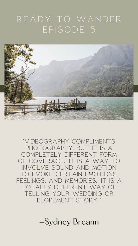 Photography vs. videography for weddings and elopements