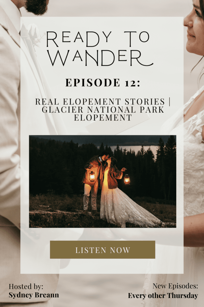 Real Glacier National Park elopement by Sydney Breann Photography