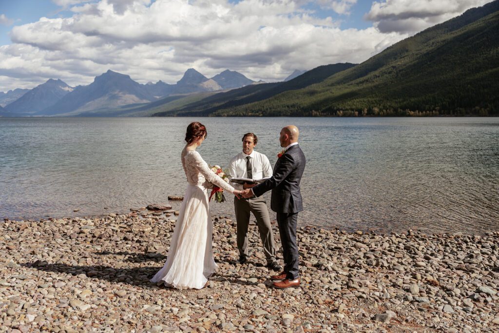 Lake McDonald destination wedding in Glacier National Park