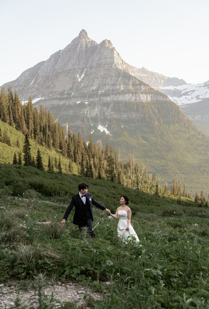 Eloping at Big Bend in Glacier National Park