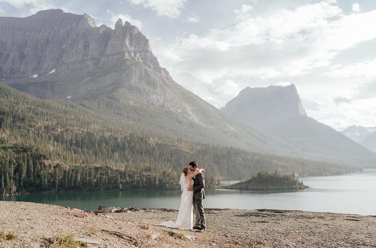 Sun Point at St. Mary Lake elopement