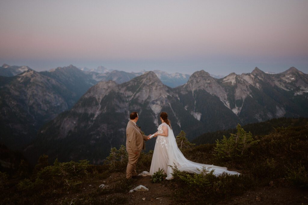 North Cascades National Park private vow ceremony