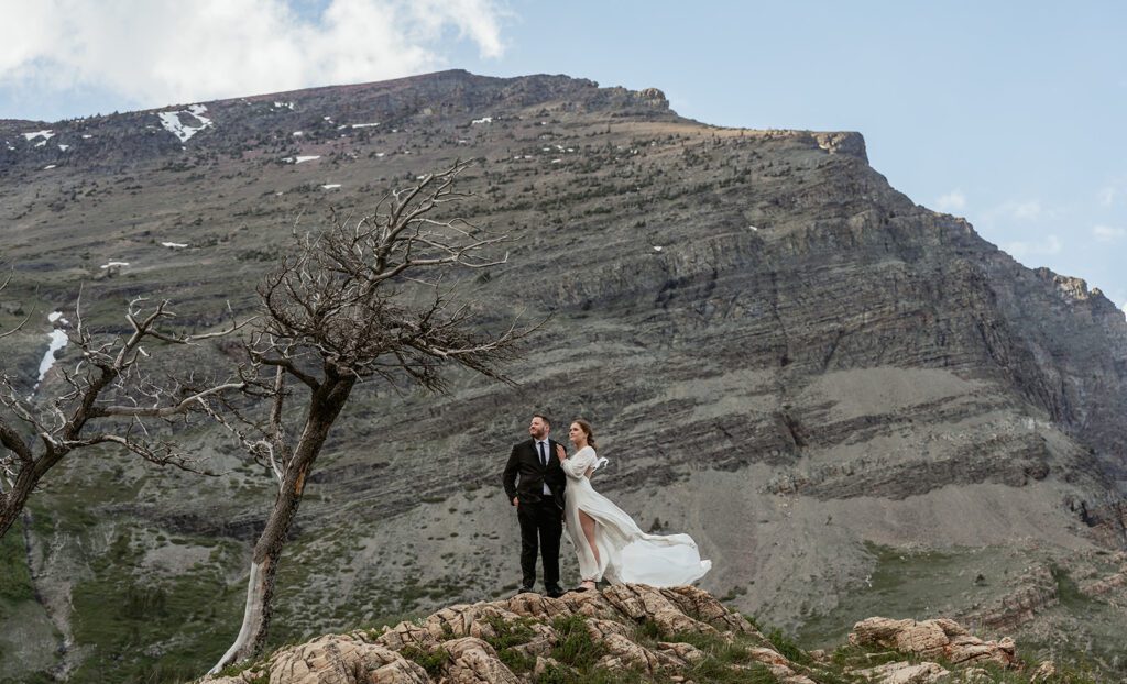 Relaxed 2-day elopement at Lake Josephine in Glacier National Park