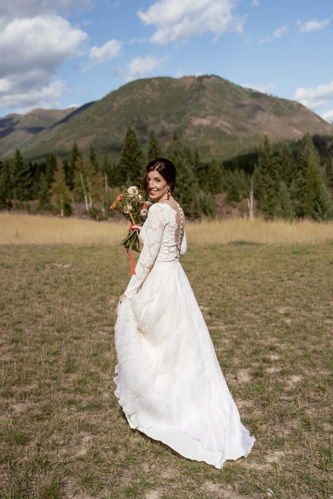 A couple shares a first look at Belton Stage Park before heading to Glacier National Park for an adventure elopement at Ryan Beach.