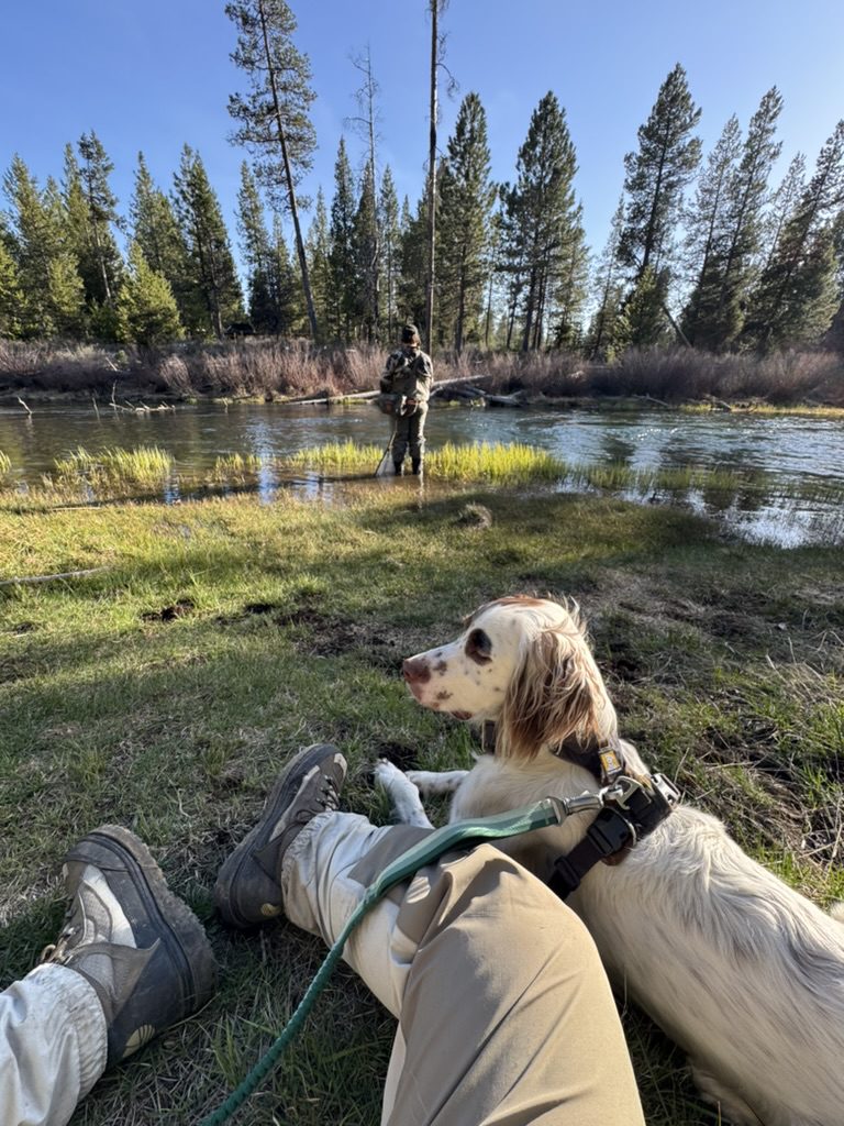 Fly fishing and dog friendly activities at Tumalo State Park