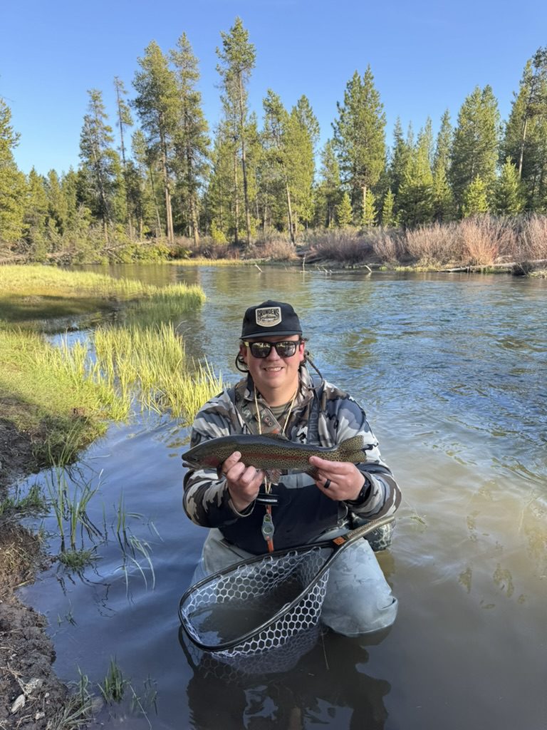 Fly fishing at Tumalo State Park