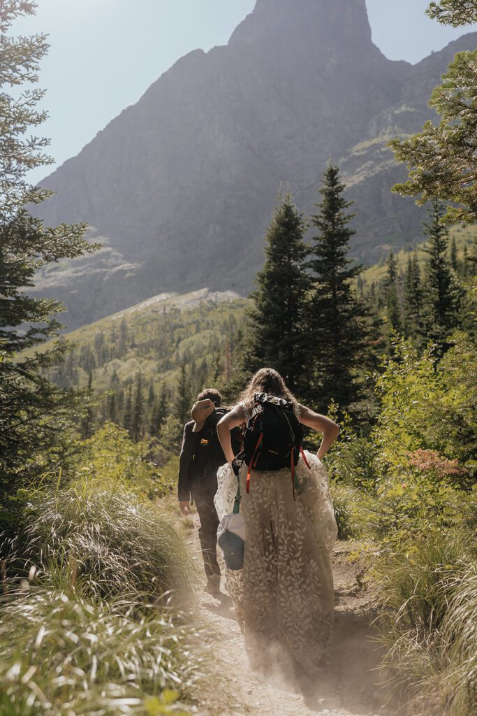 Hiking elopement