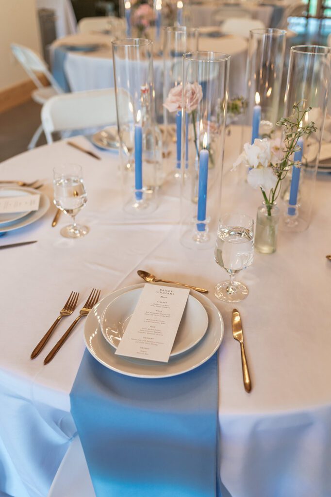 An intimate wedding reception at Saint Agnes Farmhouse in Whitefish, Montana