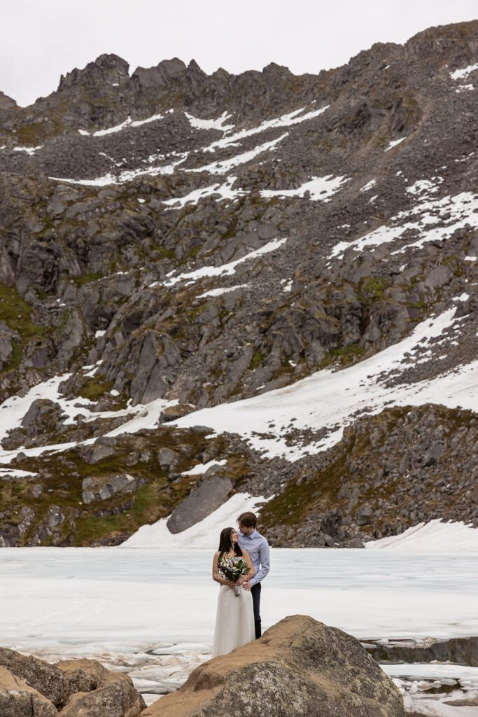 Remote Alaska adventurous elopement