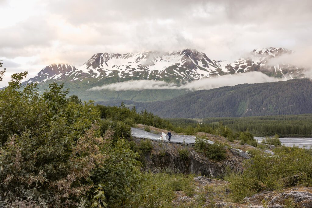 Exit Glacier elopement in Kenai Fjords National Park photographed by Sydney Breann Photography.