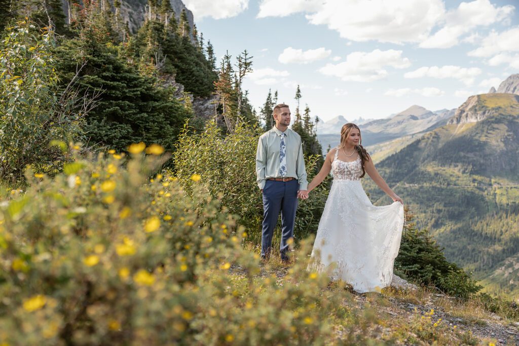Glacier National Park adventurous elopement
