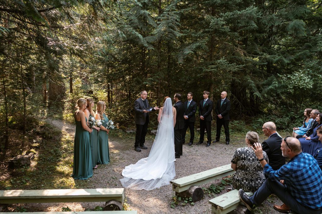 Avalanche Amphitheater intimate wedding ceremony