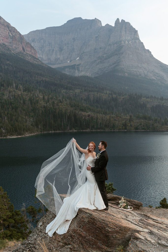 Bridal portraits at Sun Point