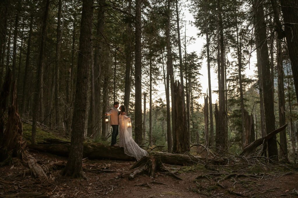 Glacier National Park honeymoon adventure session