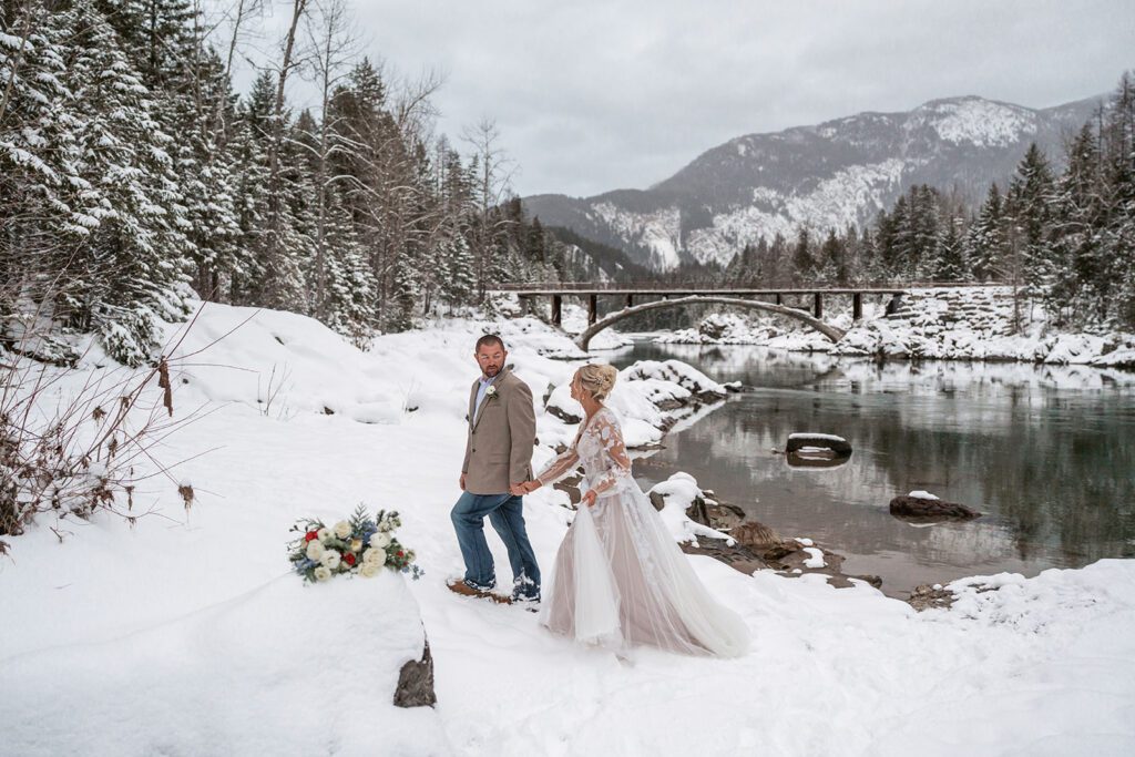 Planning a Northwest Montana elopement in the winter