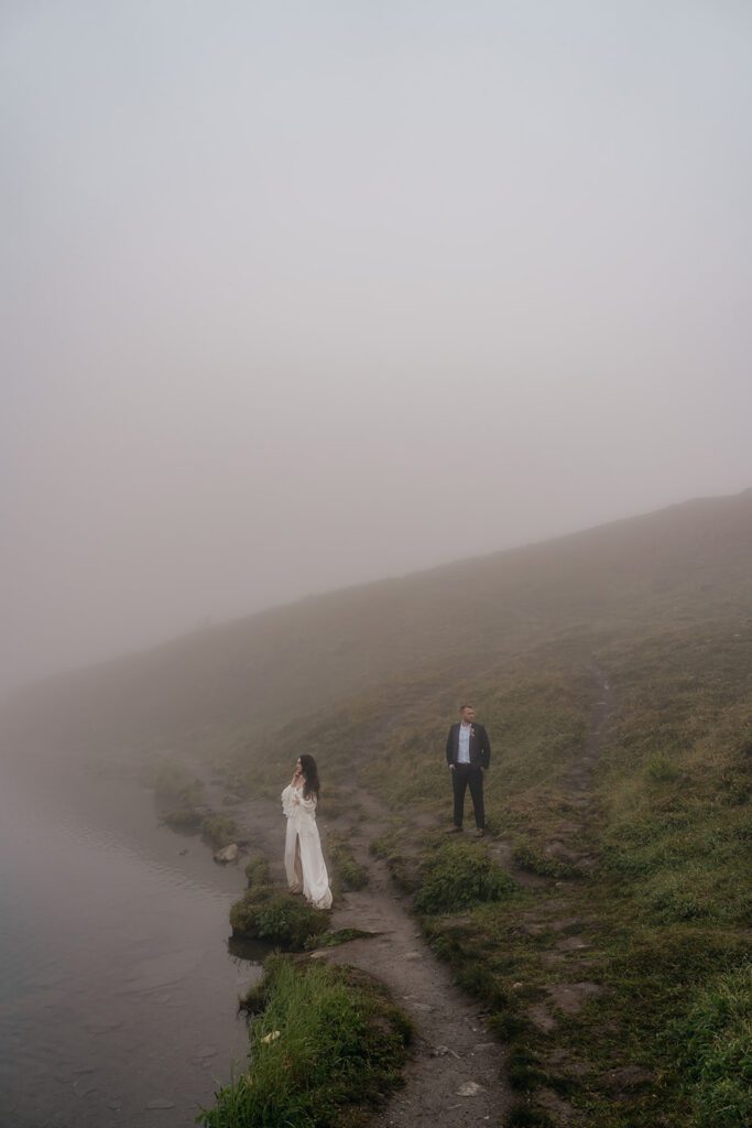 moody wedding photos in Alaska 
